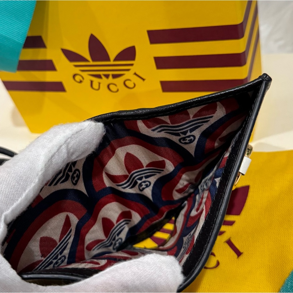 NEW✨GUCCI x ADIDAS 1955 Horsebit Wallet / Crossbody Mini Bag - Picture 13 of 16